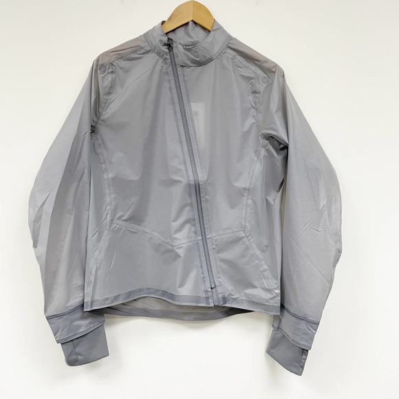 Hoka Jackets & Blazers - Hoka Jacket Womens Large Grey Lurk Performance Shield Activewear Running NWT